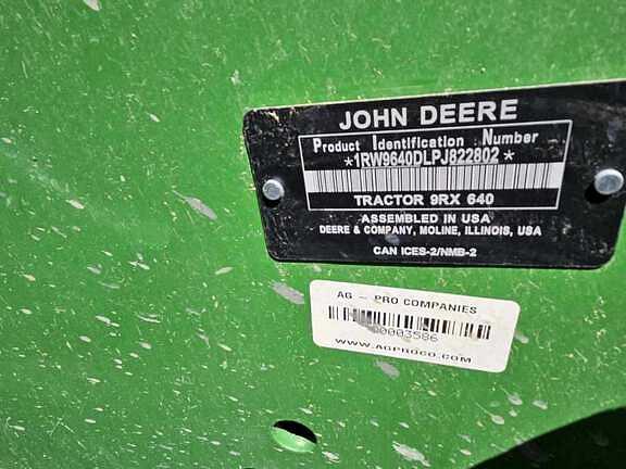 Image of John Deere 9RX 640 equipment image 3