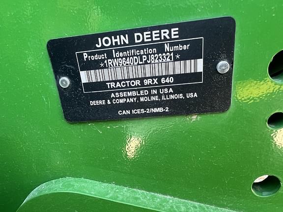 Image of John Deere 9RX 640 equipment image 2