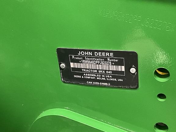 Image of John Deere 9RX 640 equipment image 4