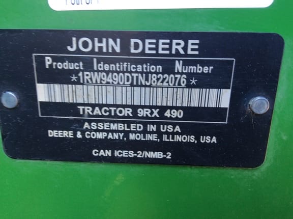 2023 John Deere 9RX 490 Equipment Image0