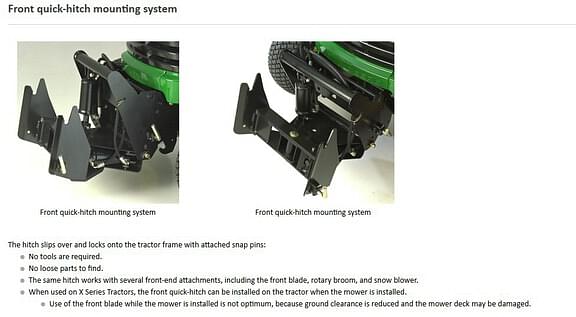 Image of John Deere 60" Front Blade equipment image 2