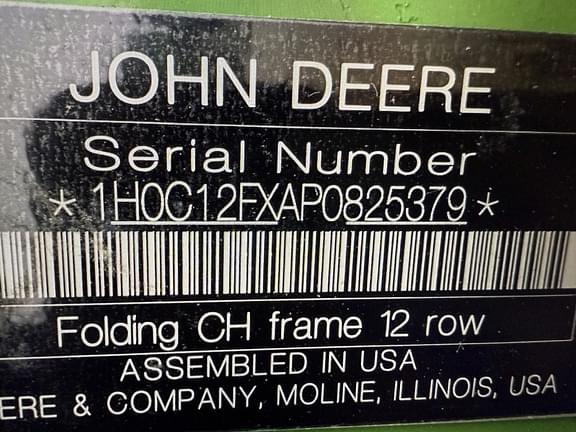 Image of John Deere C12F equipment image 3