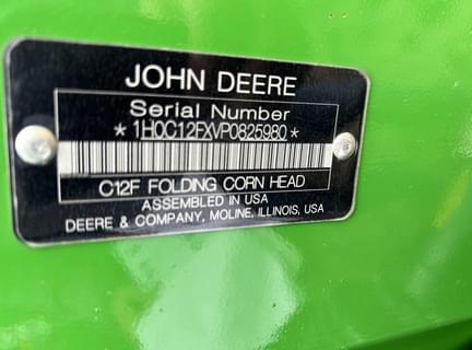 Image of John Deere C12F equipment image 3