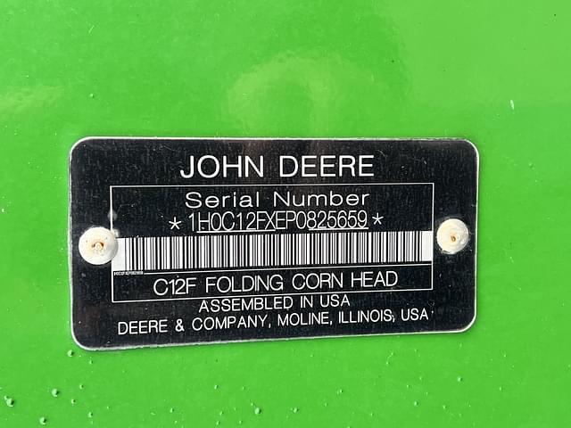 Image of John Deere C12F equipment image 4