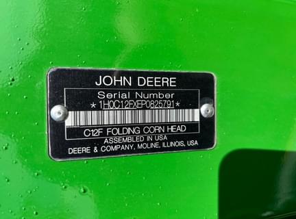 Image of John Deere C12F equipment image 1