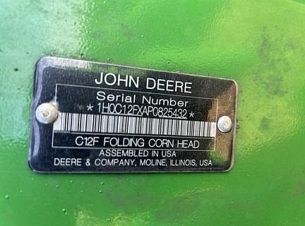 Image of John Deere C12F equipment image 2