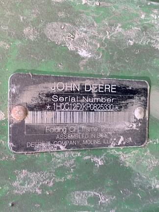 Image of John Deere C12F equipment image 2