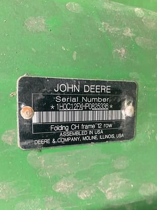 Image of John Deere C12F equipment image 3