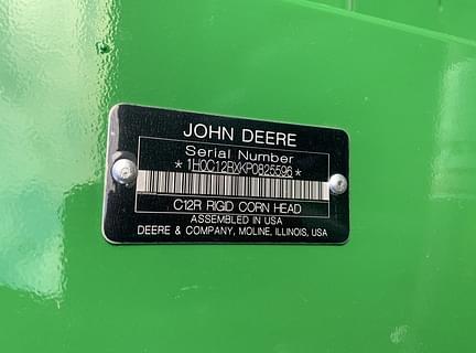 Image of John Deere C12R equipment image 2