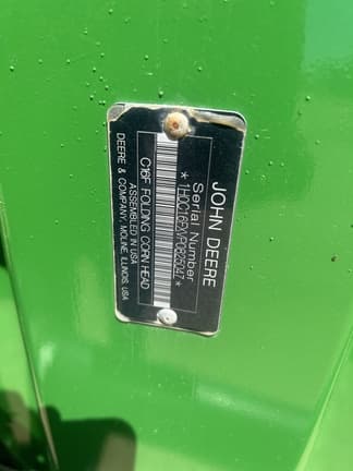 Image of John Deere C16F equipment image 1