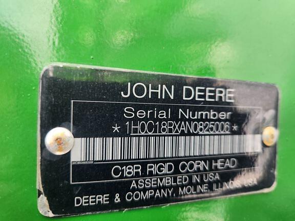 Image of John Deere C18R equipment image 4