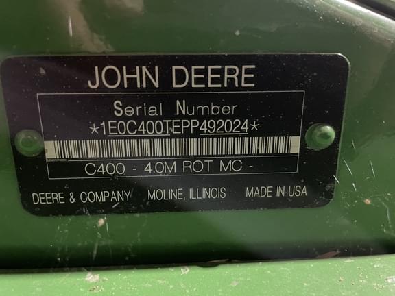 Image of John Deere C400 equipment image 2
