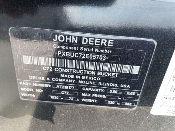 Image of John Deere C72 Image 1