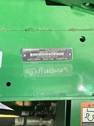 Image of John Deere CP770 equipment image 3