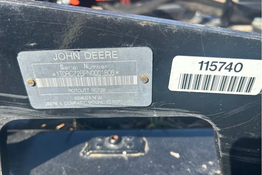 Image of John Deere RC72B Primary Image