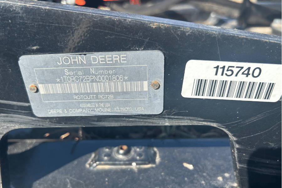 Image of John Deere RC72B Image 1