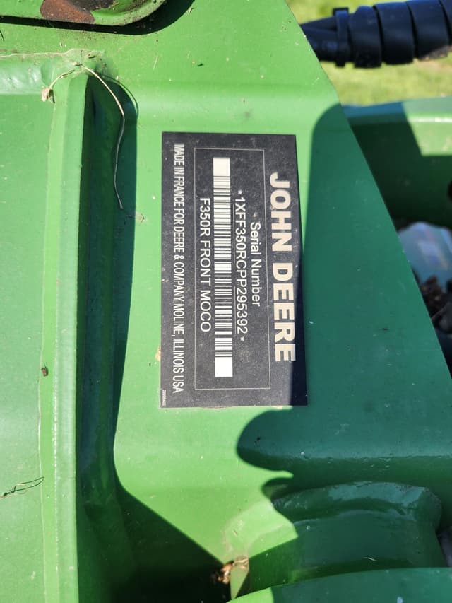 Image of John Deere F350R equipment image 2