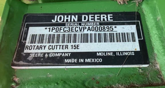 Image of John Deere FC15E equipment image 4
