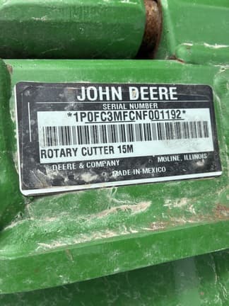 Image of John Deere FC15M equipment image 2