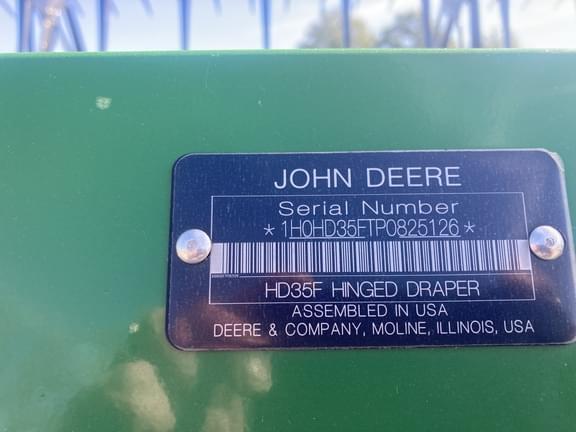 Image of John Deere HD35F equipment image 1