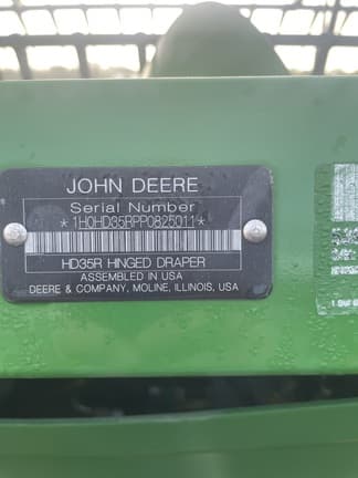 Image of John Deere HD35R equipment image 4