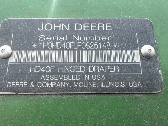 Image of John Deere HD40F equipment image 1