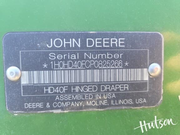 Image of John Deere HD40F equipment image 4