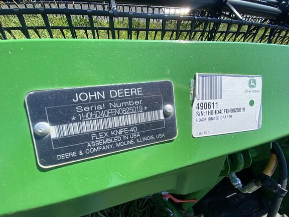 Image of John Deere HD40F equipment image 3