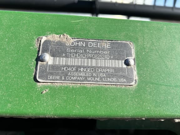 Image of John Deere HD40F equipment image 1