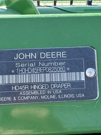 Image of John Deere HD45R equipment image 2