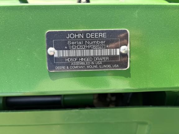 Image of John Deere HD50F equipment image 4