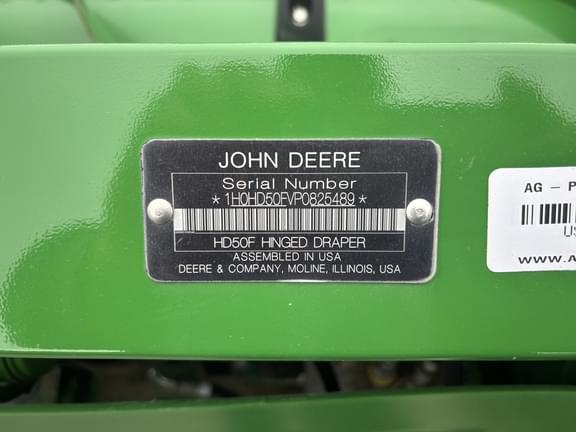 Image of John Deere HD50F equipment image 4