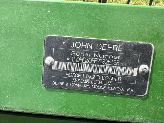 Image of John Deere HD50F equipment image 3