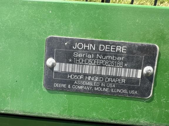 Image of John Deere HD50F equipment image 4