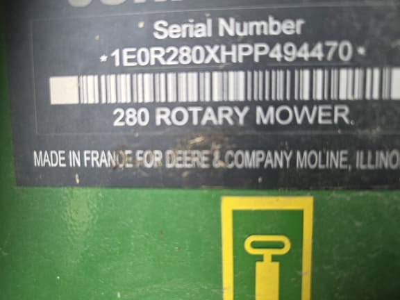 Image of John Deere R280 equipment image 4
