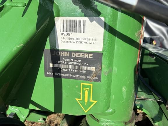 Image of John Deere R310 equipment image 4