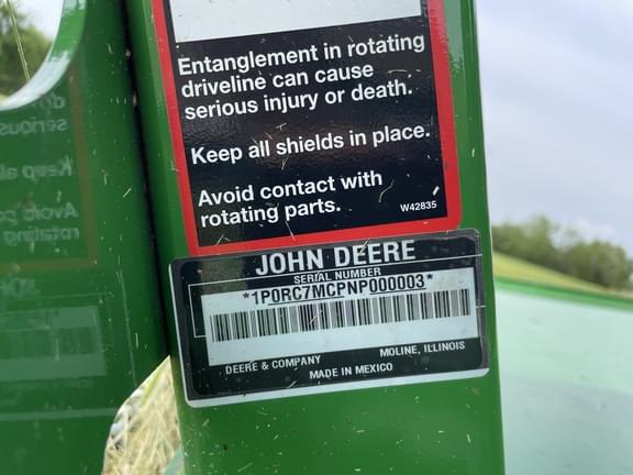 Image of John Deere RC7M equipment image 1