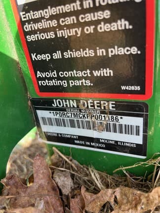 Image of John Deere RC7M equipment image 4