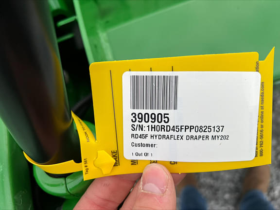 Image of John Deere RD45F equipment image 3