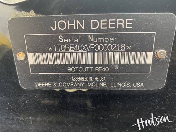 Image of John Deere RE40 equipment image 4