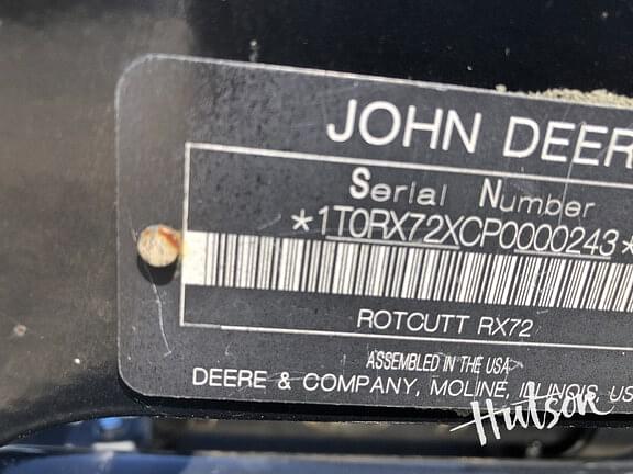 Image of John Deere RX72 equipment image 4