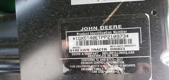 Image of John Deere S140 equipment image 3
