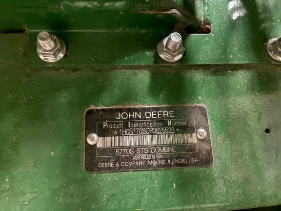 2023 John Deere S770 Equipment Image0