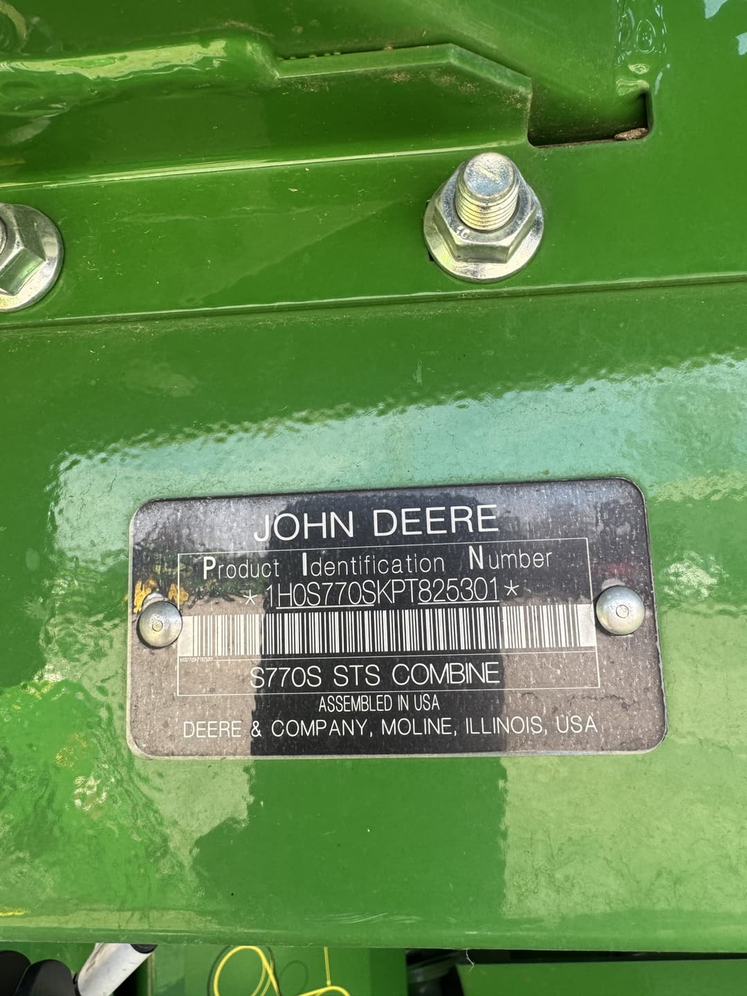 Image of John Deere S770 Image 1
