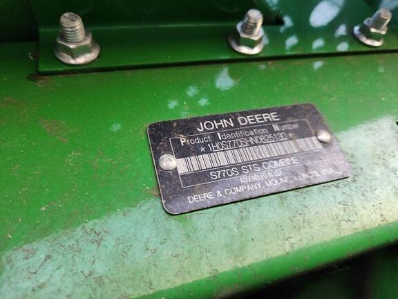 Image of John Deere S770 equipment image 4