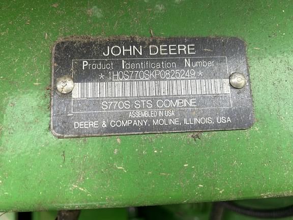 Image of John Deere S770 equipment image 3