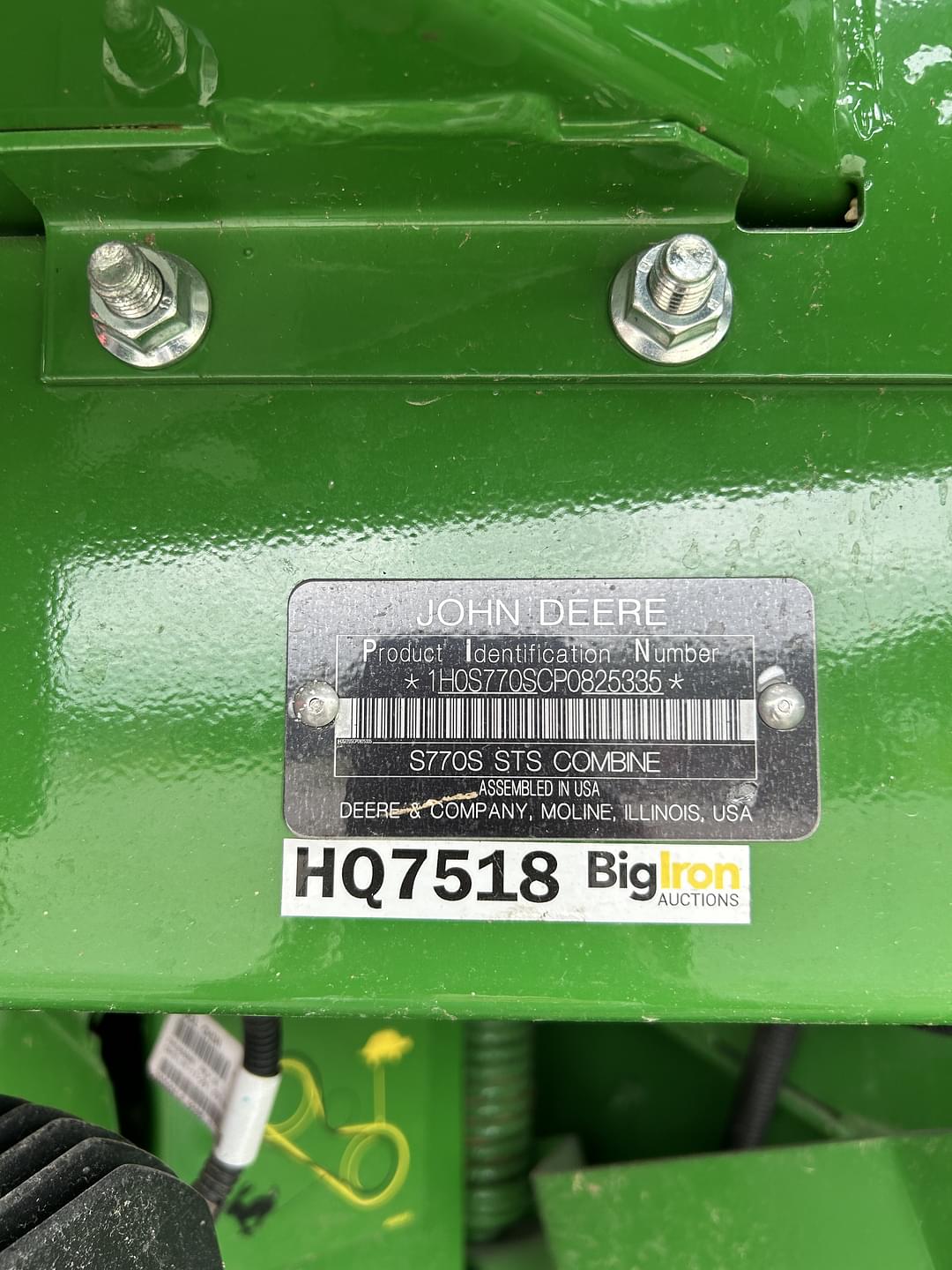 Image of John Deere S770 Image 1