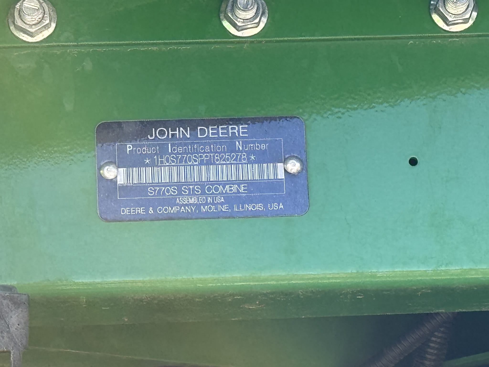 2023 John Deere S770 Equipment Image0