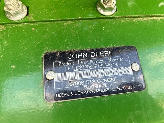 Image of John Deere S780 equipment image 4