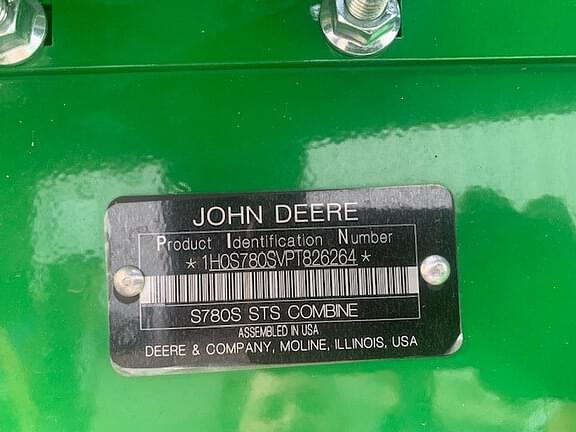 Image of John Deere S780 equipment image 2